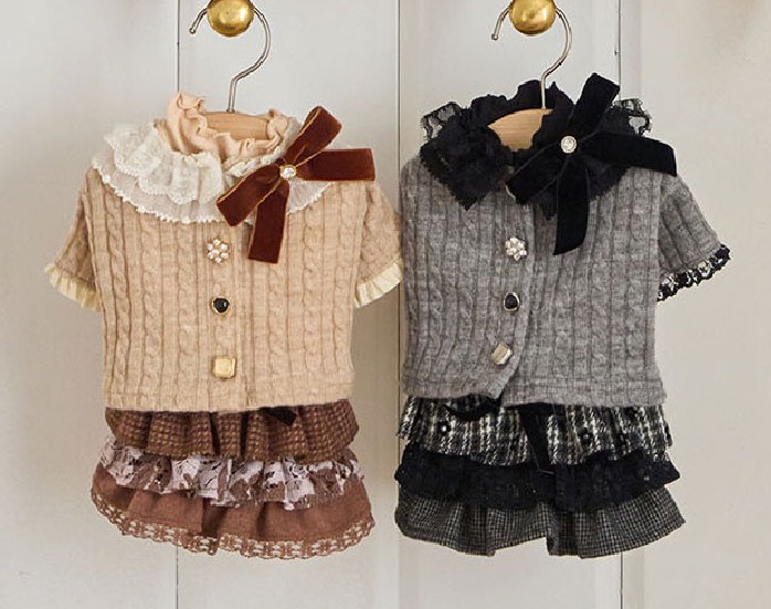 Blanche Knit Cardigan (Melange Grey) — view 4