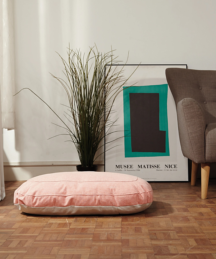 Peach Microfiber Foam Bed — view 3